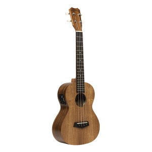 Islander e-akustische Tenor Ukulele mit Decke aus geflammtem Akazienholz