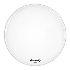 Evans Marching Bass Drum Fell MX2W, zweilagig weiss 30 Zoll