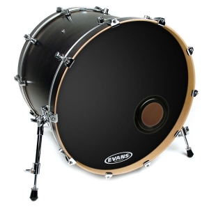 Evans EMAD Bassdrum Resonanzfell schwarz 18 Zoll