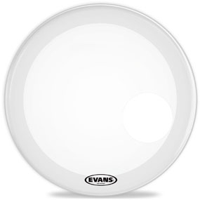 Evans EQ3 Coated White Bassdrum Resonanzfell weiss 26 Zoll Bild 2