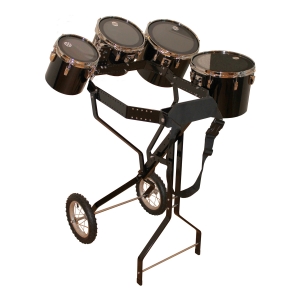 Schlagzeugwagen mit 4 Toms, Hi-Hat Rosette