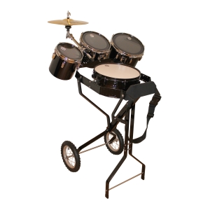 Schlagzeugwagen mit Snare, 3 Toms, 1 Hi-Hat