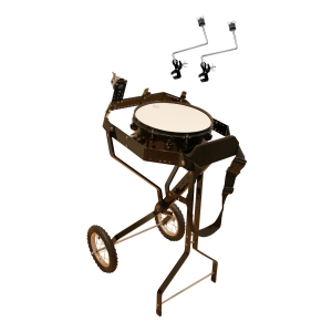 Schlagzeugwagen f�r 3 Toms, mit Snare, Hi-Hat Rosette, 2 Beckenhalter