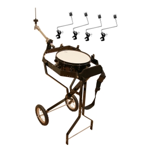 Schlagzeugwagen f�r 4 Toms, mit Snare, Hi-Hat Halterung, 4 Beckenhalter