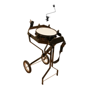 Schlagzeugwagen f�r 4 Toms, mit Snare, Hi-Hat Rosette, 1 Beckenhalter