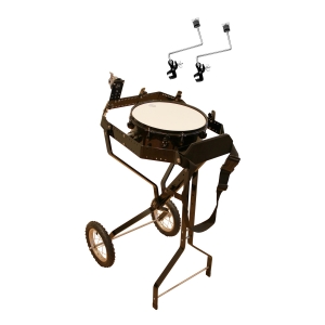 Schlagzeugwagen f�r 4 Toms, mit Snare, Hi-Hat Rosette, 2 Beckenhalter