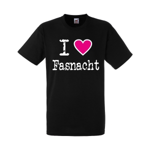 I Love Fasnacht T-Shirt Herren