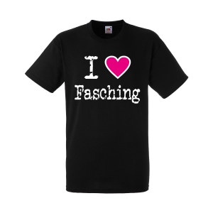 I Love Fasching T-Shirt Herren