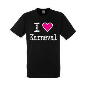 I Love Karneval T-Shirt Herren