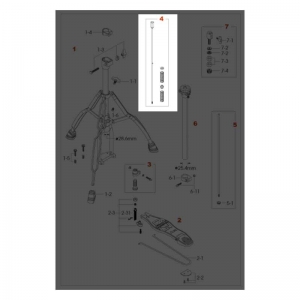 Untere Zugstange f�r Tama HiHat St�nder HH75W