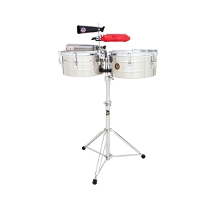 LP Timbales LP256-S Tito Puente Stainless Steel 13 & 14 Zoll
