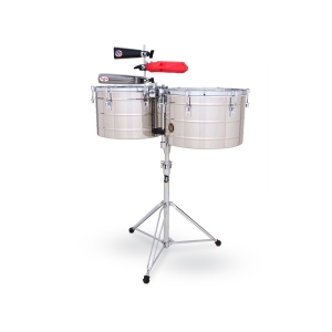LP Timbales LP258-S Tito Puente Thunder Timbs Stainless Steel