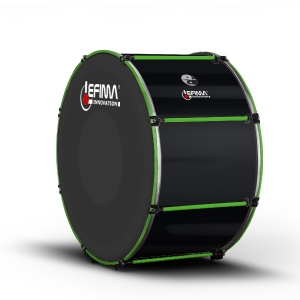 Lefima Marching Bass Drum CarboBoost schwarz / grn