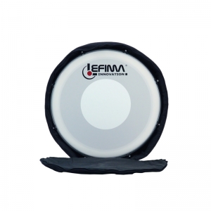 Lefima Marching Bass Drum CarboStroke schwarz rot 24 x 14 Zoll Bild 1