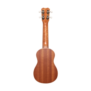 Islander Sopran Ukulele mit Decke aus Mahagoni und Hawaii Insel Gravur Bild 1