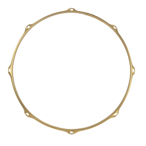 Tama Customized Brass Mighty Spannreifen 14 Zoll 8 Loch Resonanzseite Bild 1