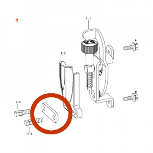 Tama Ersatz Halteplatte f�r Butt End MUS65A2BN