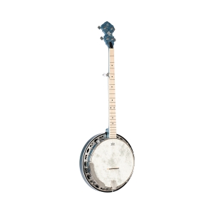 Ortega Falcon Serie Banjo mit Pickup transparent blue