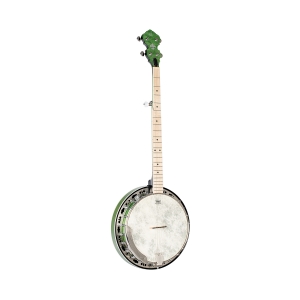 Ortega Falcon Serie Banjo mit Pickup transparent green