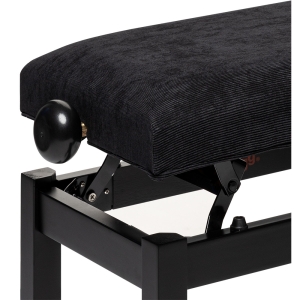 Stagg Klavierbank PB36 schwarz matt mit Samt Sitzfl�che schwarz Bild 1
