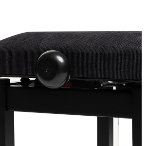 Stagg Klavierbank PB36 schwarz matt mit Samt Sitzfl�che schwarz Bild 2