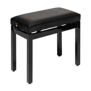 Stagg Klavierbank PB36 schwarz hochglanz mit Vinyl Sitzfl�che schwarz