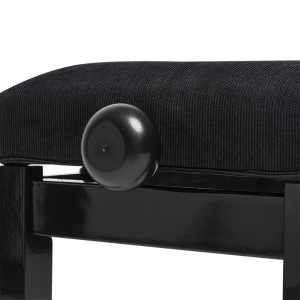 Stagg Klavierbank PB36 schwarz hochglanz mit Samt Sitzfl�che schwarz Bild 1