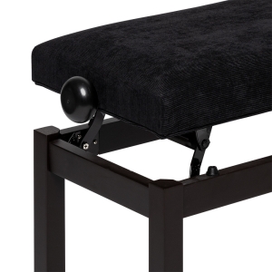 Stagg Klavierbank PB36 Palisander matt mit Samt Sitzfl�che schwarz Bild 2