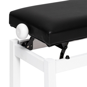Stagg Klavierbank PB36 wei� matt mit Vinyl Sitzfl�che schwarz Bild 2