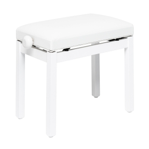 Stagg Klavierbank PB36 wei� matt mit Vinyl Sitzfl�che wei�