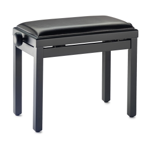 Stagg Klavierbank PB39 schwarz matt mit Vinyl Sitzfl�che schwarz