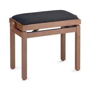 Stagg Klavierbank PB39 Wildkirsche matt mit Samt Sitzfl�che schwarz