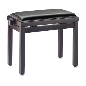 Stagg Klavierbank PB39 Palisander matt mit Vinyl Sitzfl�che schwarz