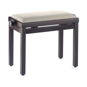 Stagg Klavierbank PB39 Palisander matt mit Samt Sitzfl�che beige