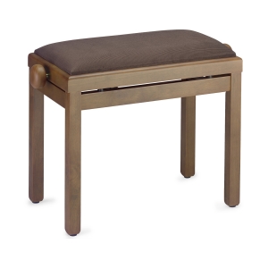 Stagg Klavierbank PB39 Walnuss matt mit Samt Sitzfl�che braun