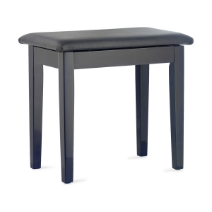 Stagg Klavierbank PBF23 schwarz hochglanz mit Vinyl Sitzfl�che schwarz