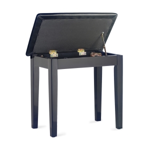 Stagg Klavierbank PBF23 schwarz hochglanz mit Vinyl Sitzfl�che schwarz Bild 1