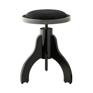 Stagg Klavierhocker PS35 schwarz matt mit Samt Sitzfl�che schwarz