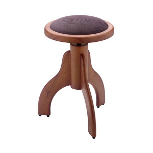 Stagg Klavierhocker PS35 Wildkirsche matt mti Samt Sitzfl�che braun