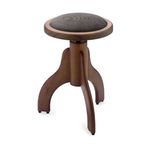 Stagg Klavierhocker PS35 Walnuss matt mit Samt Sitzfl�che braun