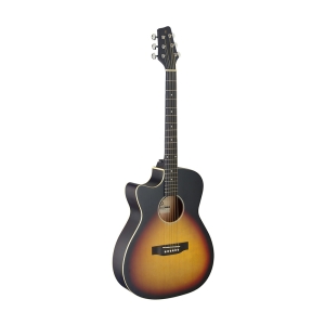 Stagg el. akustische Auditorium Gitarre sunburst Linksh�nder