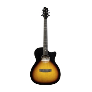 Stagg el. akustische Auditorium Gitarre sunburst Bild 4