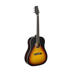 Stagg Slope Shoulder Dreadnought Gitarre sunburst Linksh�nder