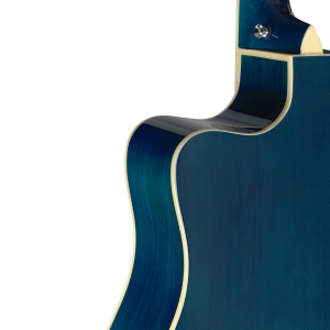 Stagg el. akustische Slope Shoulder Dreadnought Gitarre transparent blau Bild 1