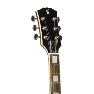 Stagg E-Gitarre Standard Serie mit Mahagonikorpus Gold Bild 3