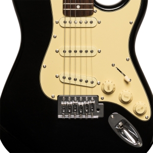 Stagg Standard S E-Gitarre 3/4 Gr��e Brilliant Black Bild 2