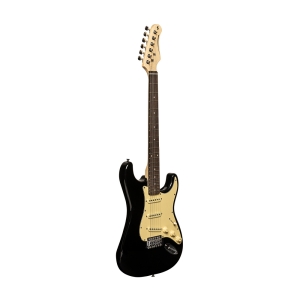 Stagg Standard S E-Gitarre Brilliant Black