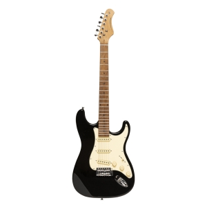 Stagg E-Gitarre 55 Serie mit Paulowniakorpus Schwarz gl�nzend Bild 4