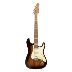 Stagg E-Gitarre 55 Serie mit Paulowniakorpus Sunburst gl�nzend Bild 4