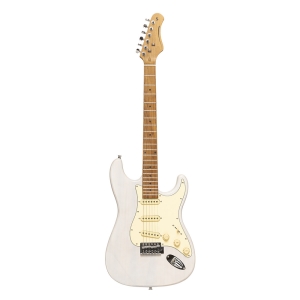 Stagg E-Gitarre 55 Serie mit Paulowniakorpus White Blonde gl�nzend Bild 4